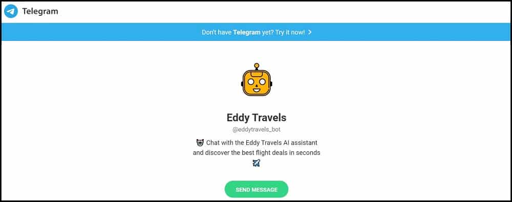 Eddy Travels - Best Telegram Bots for Travelers