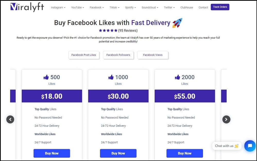 Buy Facebook Likes for Viralyft