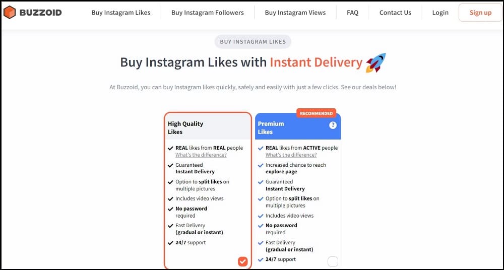 Buy Instagram Likes for Buzzoid