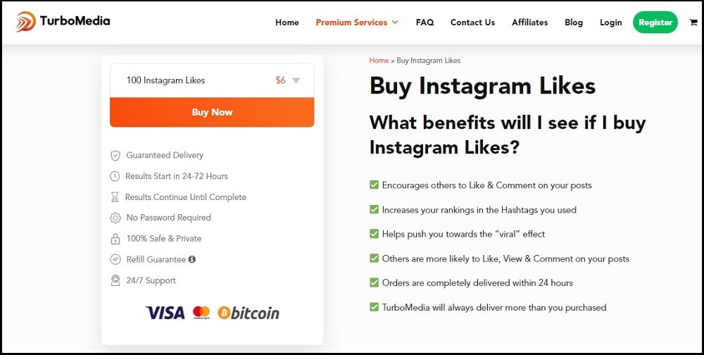 Buy Instagram Likes for TurboMedia