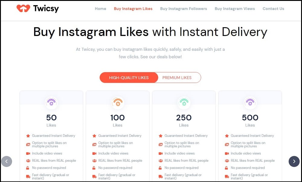 Buy Instagram Likes for Twicsy