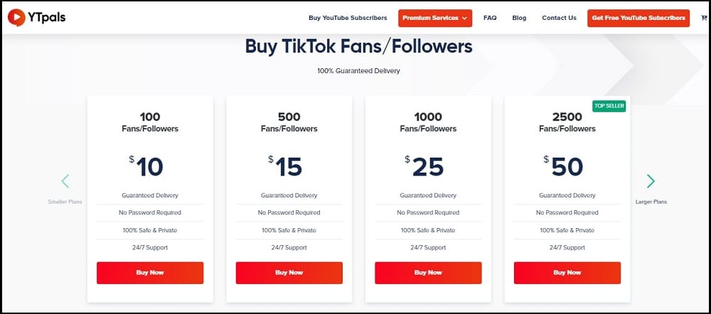 Buy Tik Tok Followers for YTpals
