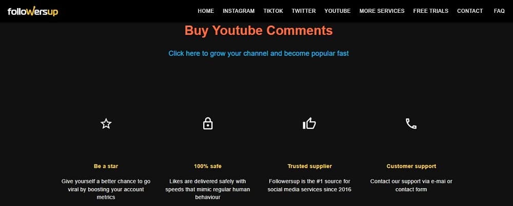 Buy Youtube Comments for Followersup