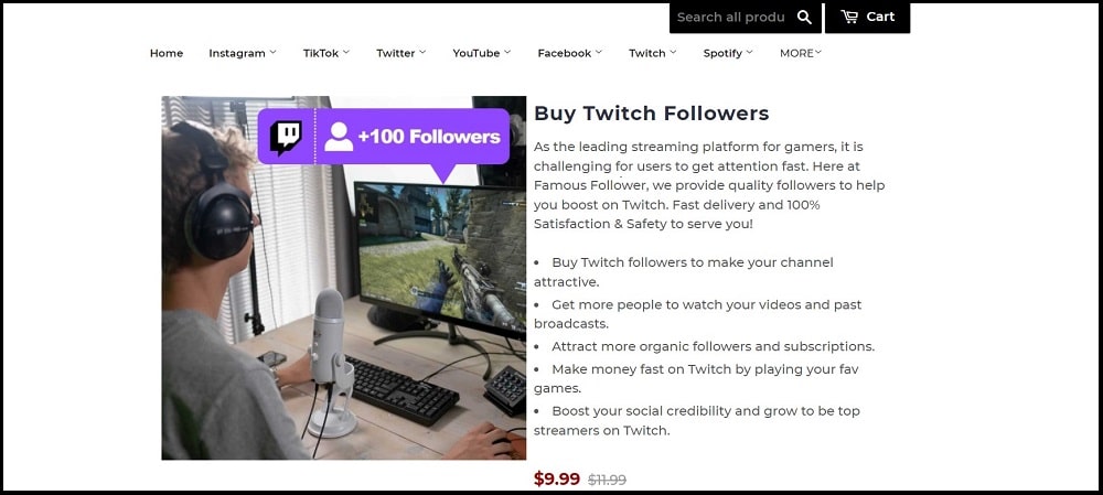 Famous Follower twitch