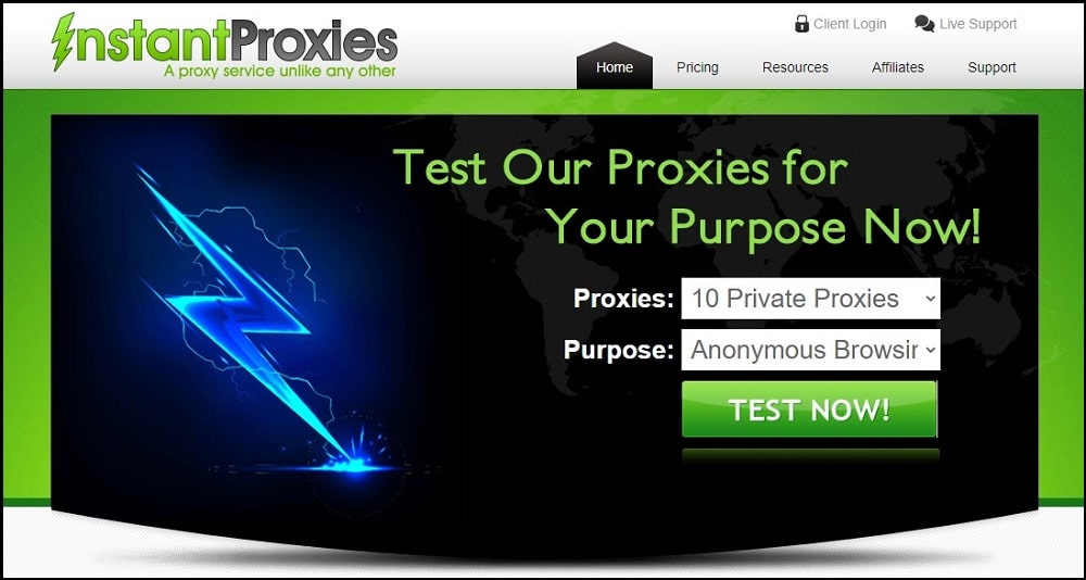 Instantproxies Homepage