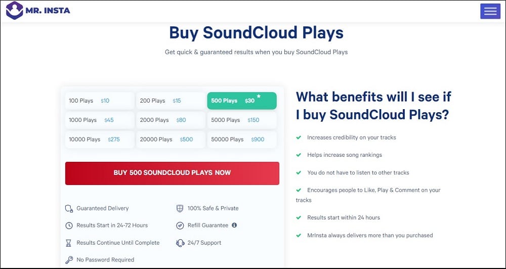 SoundCloud Promotion Services for Mr Insta