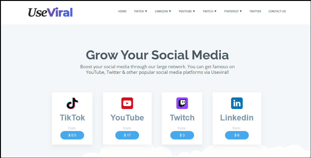 Twitch Promotional service for UseViral