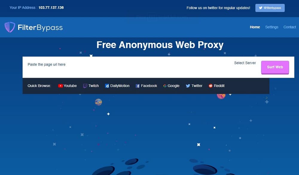 FilterByPass for Free web proxy
