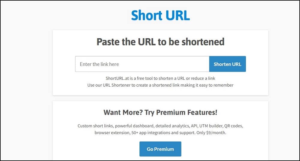 ShortURL overview