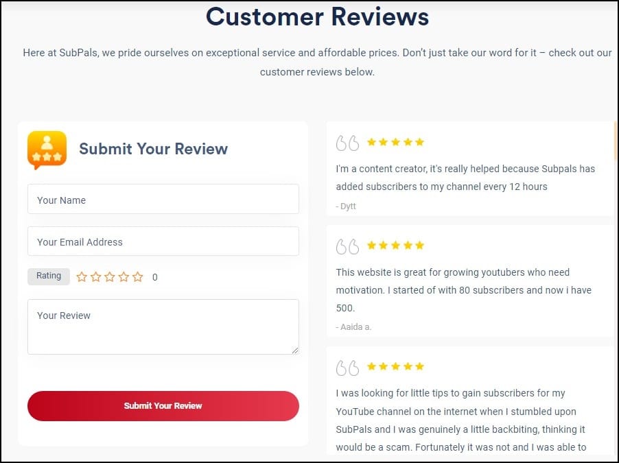 SubPals Customer Review