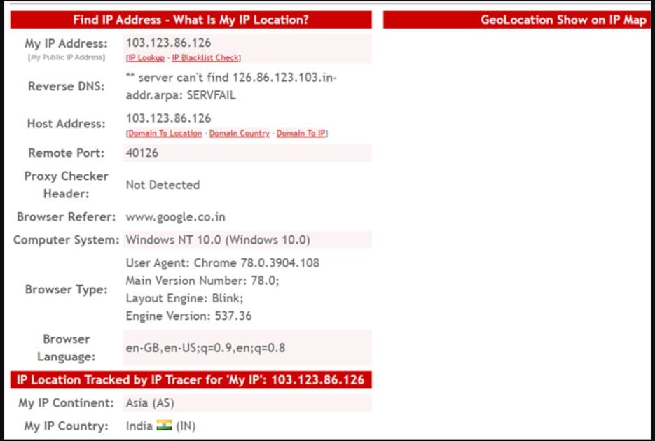 instagram and facebook tracking ip address