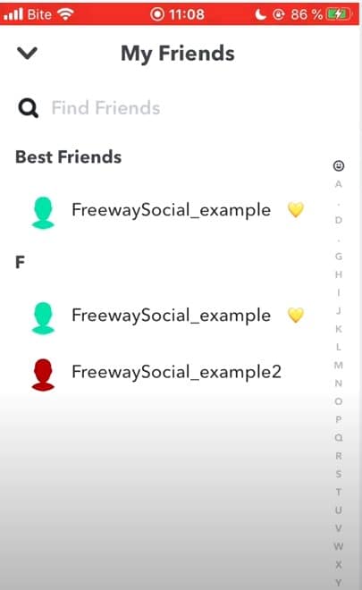 Check Your Friends List on Snapchat