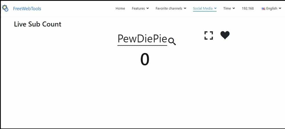 YouTube Live Subscriber Tracker is FreeWebTools