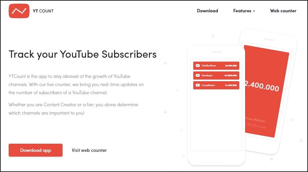 YouTube Live Subscriber Tracker is YT Count