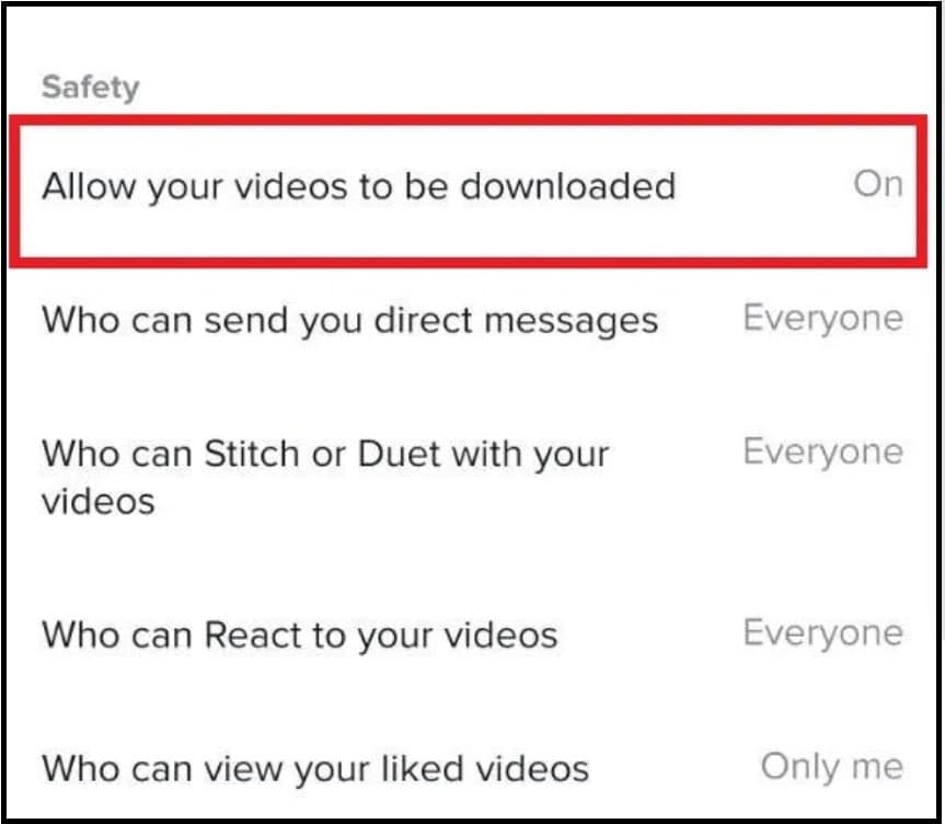 allow video to be downloaded