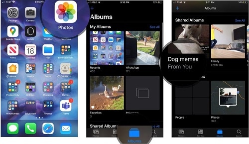 Access a Shared Album on iPhone