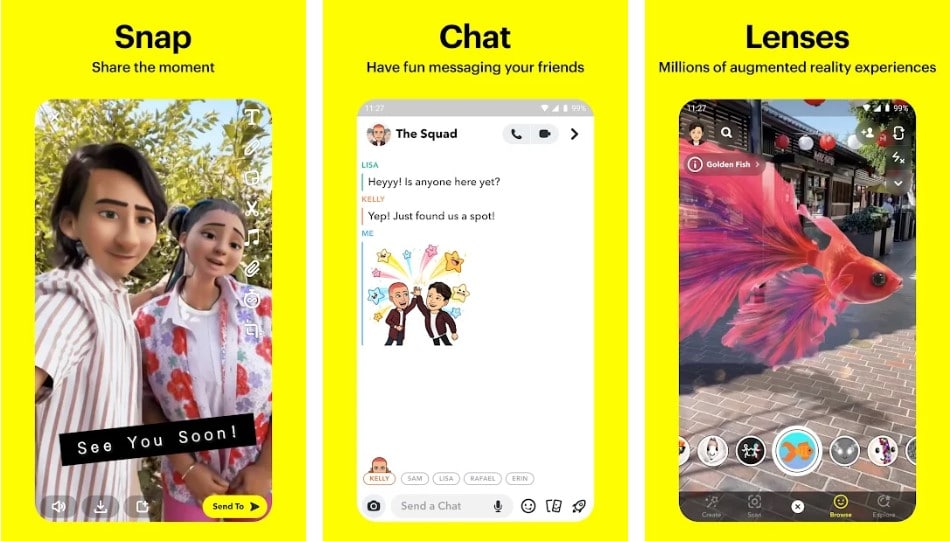 Snapchat apps for android