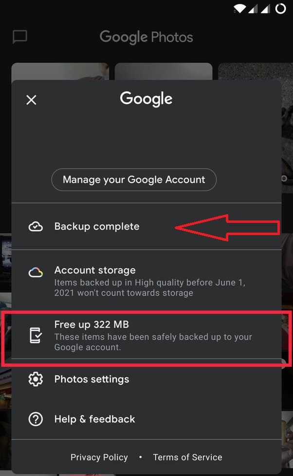 How to Confirm that Backup is Complete
