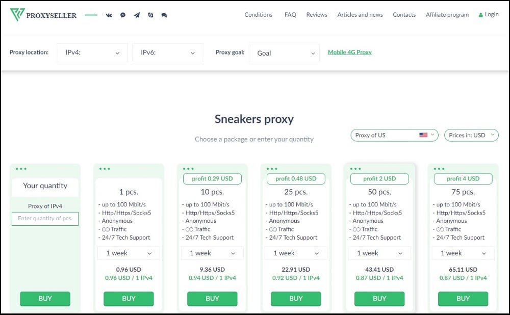 Proxy-Seller for Best Dedicated Datacenter Proxies for Sneaker