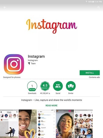 Reinstall the Instagram App