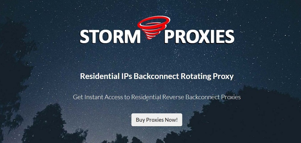 Storm Proxies for Residential proxies