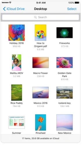 iCloud Drive from Apps Store