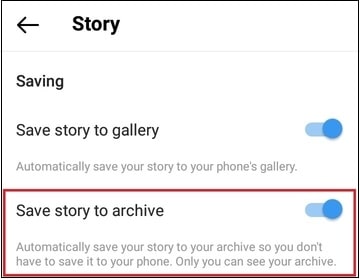 save the story to archive