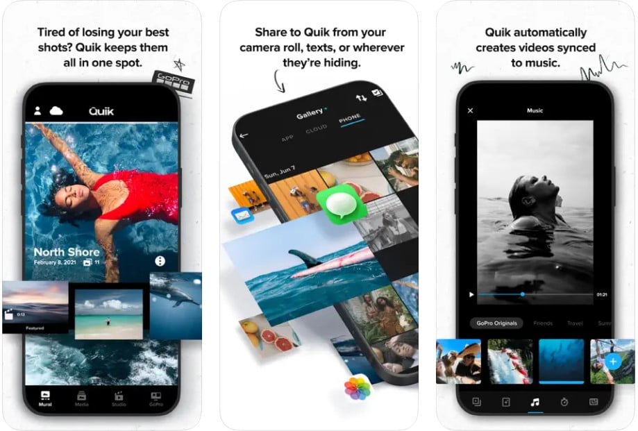 GoPro Quik apps from apple apps store