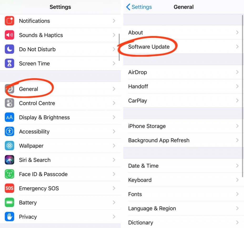 Update System to iOS 13
