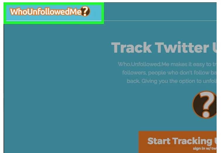Navigate to the Who Unfollowed Me websites