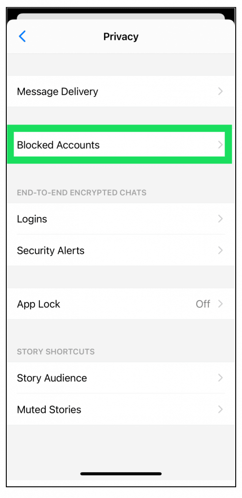 Blocked Accounts