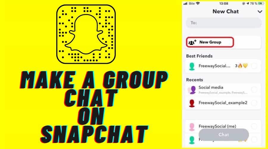 Make a Group Chat on Snapchat