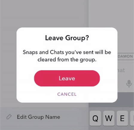 Ask the person to leave the group