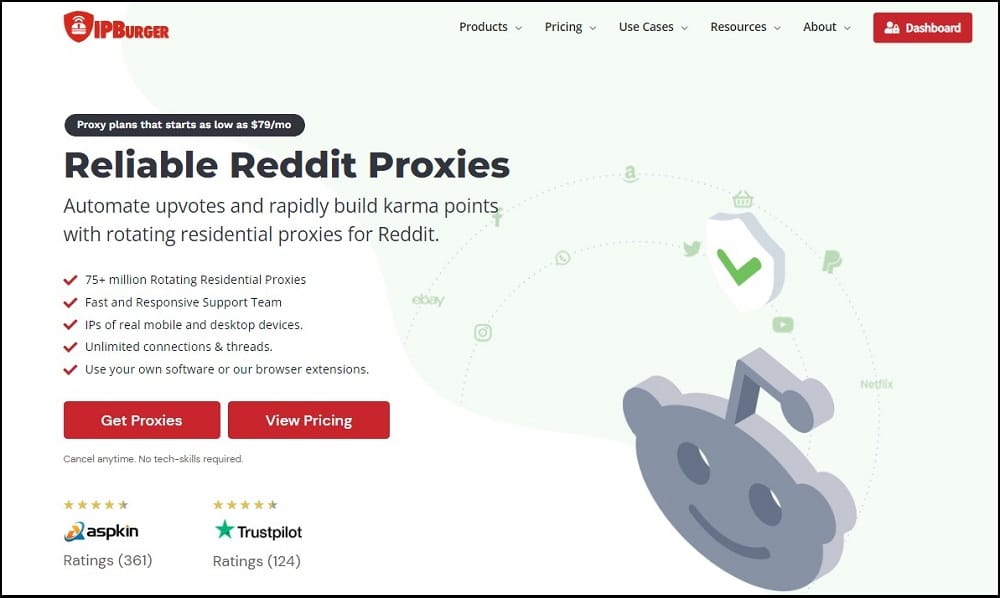 IPBurger for Reddit Proxies