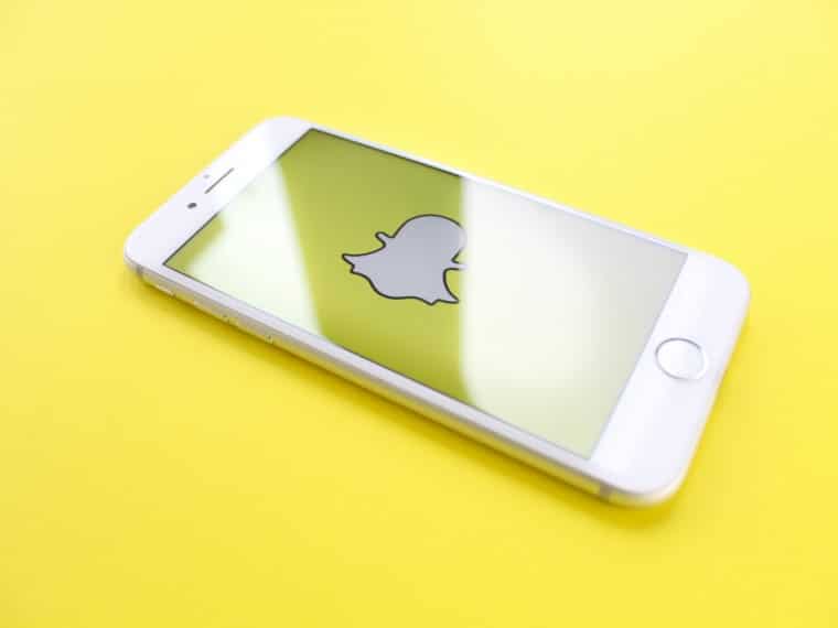 Launch the Snapchat application on the device