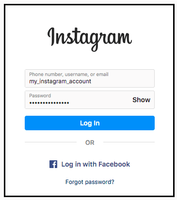 Launch your Instagram account