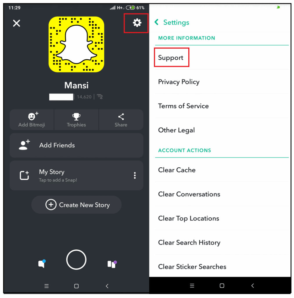 Snapchat for Help