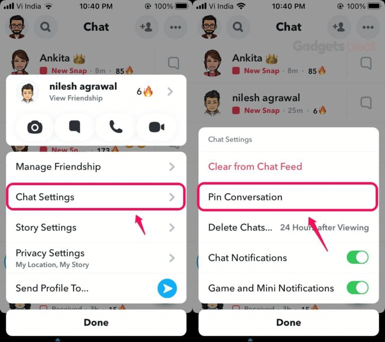 chat setting