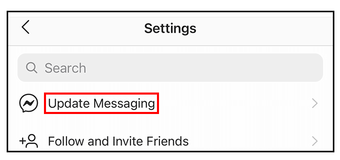 Update Messaging